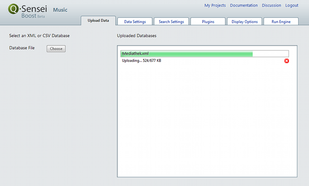 Upload von Daten in Q-Sensei Boost